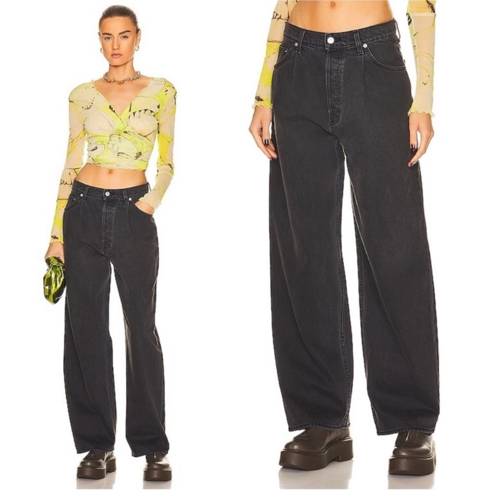 MOTHER DENIM Snacks! Pleated Fun Dip Puddle